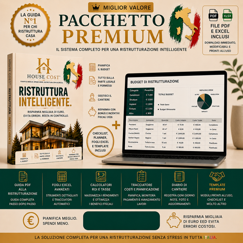 Pacchetto Premium House Cost